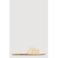 thumbnail image 2 of Women's Faux Leather Geometric Band Detail Slide Sandals, 2 of 3