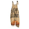 thumbnail image 2 of 2026 New Halloween Overalls for Women LinenSleeveless Plus Size Floral Print Jumpsuits Spaghetti Strap Rompers Spring Summer, 2 of 6