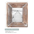 thumbnail image 5 of Barnyard Designs 5x7 Rustic Picture Frame 5x7 Distressed Brown Wood Picture Frame, Farmhouse Picture Frame, Rustic Frame Vertical or Horizontal Display, Tabletop or Wall Hanging Farmhouse Frame, 5 of 8