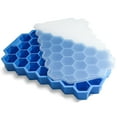 thumbnail image 1 of Bandejas para cubitos de hielo BIDFUL de silicona con 37 rejillas y tapa para congelador, 1 of 6