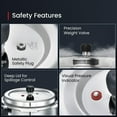 thumbnail image 4 of Prestige Deluxe Alpha Svachh Stainless Steel Pressure Cooker with Alpha Base and Deep Lid for Spillage Control - 3 Liter, 4 of 6