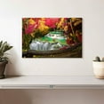 thumbnail image 2 of Elephant Stock Huai Mae Khamin Waterfall Wall Art - Horizontal Canvas Wall Art - Living Room Wall Decor - Wellness Canvas - Teal And Orange Decor - 12" x 8", 2 of 8