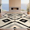 thumbnail image 2 of Design&I 9'x12' Washable Area Rug Interlocking Motif Marble Swirl Design Contemporary Abstract for Great Room, Large Living Giant Skid-Resistant, 2 of 7