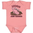 thumbnail image 3 of Inktastic Hogs and Kisses with Cute Pig Family Boys or Girls Baby Bodysuit, 3 of 5