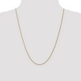 thumbnail image 4 of 14K Rose Gold Rope Chain Necklace 24 inch 1 mm Diamond-cut Man Made with Lobster Clasp, 4 of 4