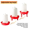 thumbnail image 2 of WLGJL Plastic Chick Feeder and Waterer Kit,0.3Gal Feeder and 0.4Gal Waterer with 3 Adjustable Heights for Baby Chicken Duck Brooder,2PCS, 2 of 7