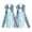 A001- Light Blue, variant on Shoe Charm Accessories, Red Plaid Ribbon Bow Shoe Decorations, White Lace Trim Long Tassel Shoe Clips, Pearl Embellished Western Boot Hanging Ornaments, 7X3 Inch 1 Pair Red