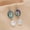 Capricorn, variant on QQTDFG 12 Constellation Earring Natural Abalone Shell Pearl Silver Tone Dangle Earrings-Libra