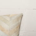 thumbnail image 2 of 18" x 18" x 5" Enchanting Natural Torino Kobe Cowhide  Pillow, 2 of 2