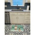 thumbnail image 3 of Fawn French Bulldog Snowman Christmas Machine Washable Memory Foam Mat, 3 of 4