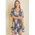 thumbnail image 6 of Eloges Women's Floral Ruffle Trim V-Neck Dress, 6 of 10