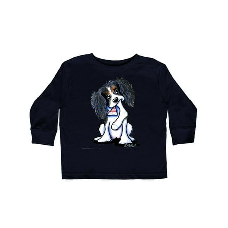 

Inktastic Tri Color King Charles Spaniel Gift Toddler Boy or Toddler Girl Long Sleeve T-Shirt