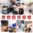 thumbnail image 4 of Trousse de Premiers Soins, 147 Pcs Coque Rigide Imperméable Trousse de Premiers Soins Polyvalente, Sac d'Urgence Portable pour la Maison, le Bureau, la Voiture, le Voyage, Plein Air, Camping, Randonnée, Bateau, Lieu de Travail, 4 of 8