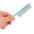 thumbnail image 4 of Pet Comb,Ergonomic Design Pet Comb Removes Tangles with Static Free Stainless Steel Teeth Pet Dog Combs with 2 Different Densities for Grooming and Fluffing, 4 of 8
