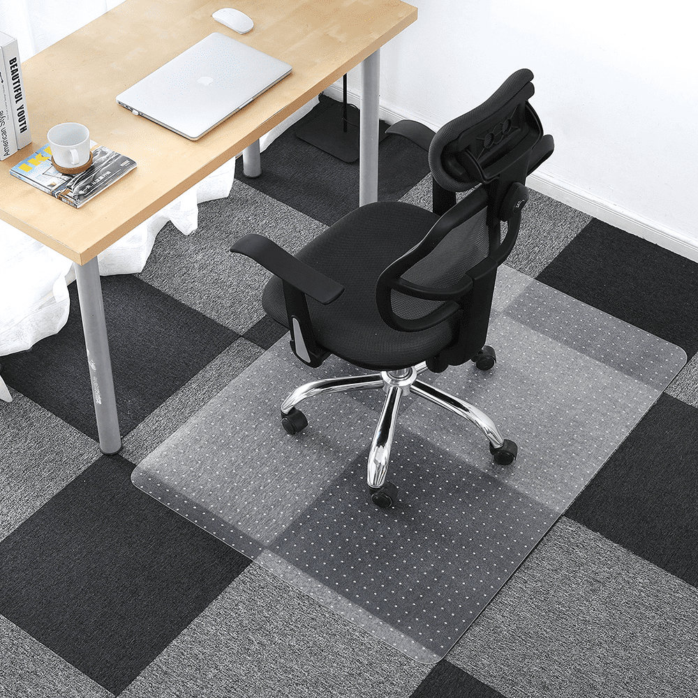 FROSTED NON-SLIP OFFICE CHAIR DESK MAT FLOOR CARPET PROTECTOR PVC CLEAR 500X600 