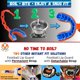 thumbnail image 4 of Protector Bucal Oral Mart Juvenil con Correa Naranja/Azul, 4 of 8