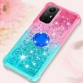 thumbnail image 6 of Slim Fit Phone Case for Redmi Note 12s, Bling Shiny Quicksand Effect TPU Bumper Case with Four Corners Heavy Anti-Fall Protection Case for Redmi Note 12s,Pink Blue, 6 of 14