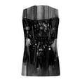 thumbnail image 4 of Sakmal Sleeveless Tees for Women Ethnic V-Neck Vintage Shirts Black Vacation Outfits for Women, 4 of 5