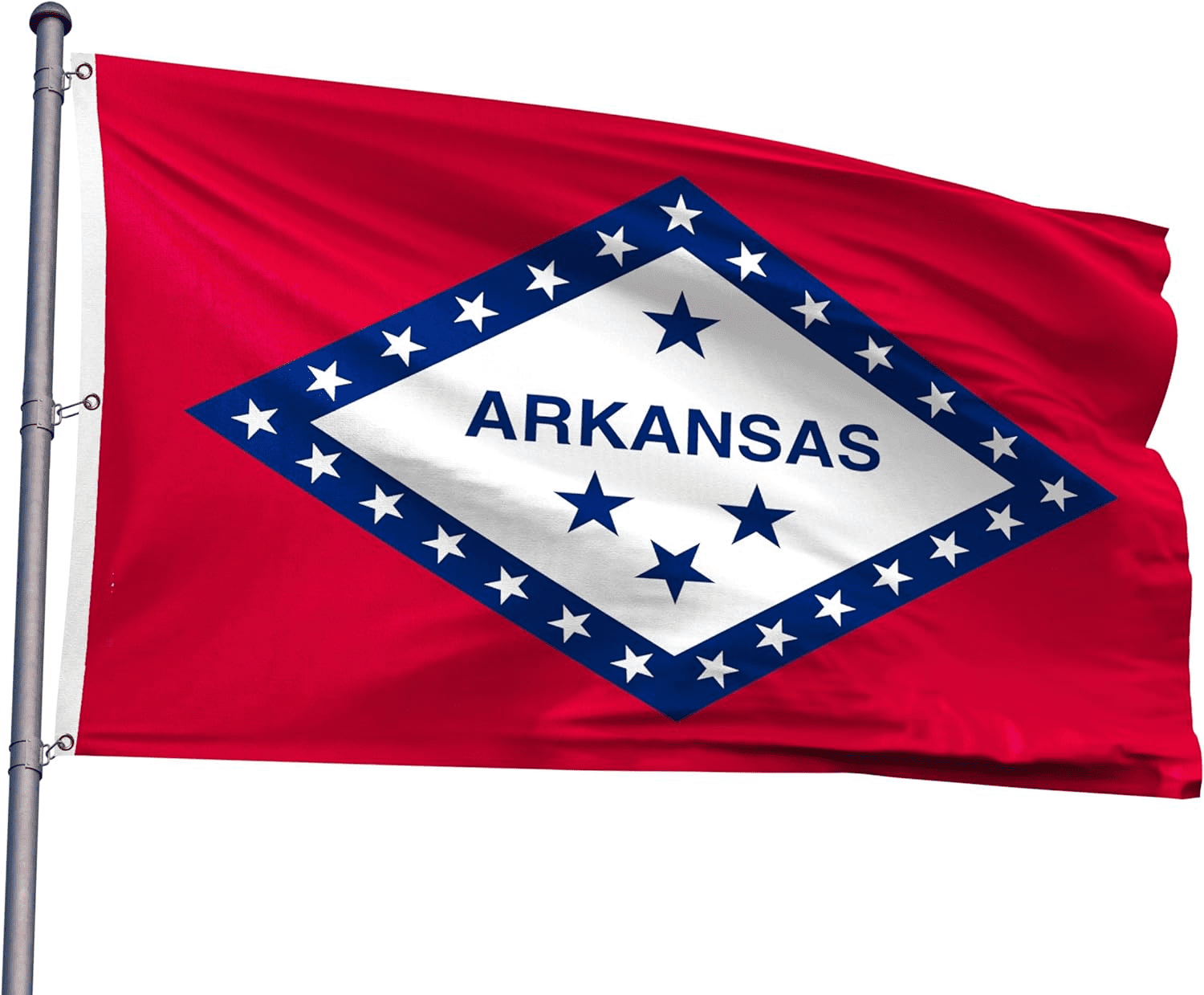 Oneluffy Arkansas Flag 3x5 Outdoor Double Sided Arkansas Razorback Flag AR State Flag Arkansas State Flag Banner Polyester with 2 Brass Grommets Decor for Indoor Outside Wall Room