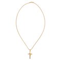 thumbnail image 3 of Collier Crucifix en Or, Couleur Exquise 23.6in Chaîne Style Rétro Collier Crucifix pour les Femmes, 3 of 8
