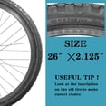 thumbnail image 3 of Neumáticos plegables para bicicleta SIMEIQI de 26 x 2,125 pulgadas, paquete de 2, 3 of 7