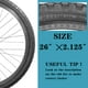 thumbnail image 3 of Neumáticos plegables para bicicleta SIMEIQI de 26 x 2,125 pulgadas, paquete de 2, 3 of 7
