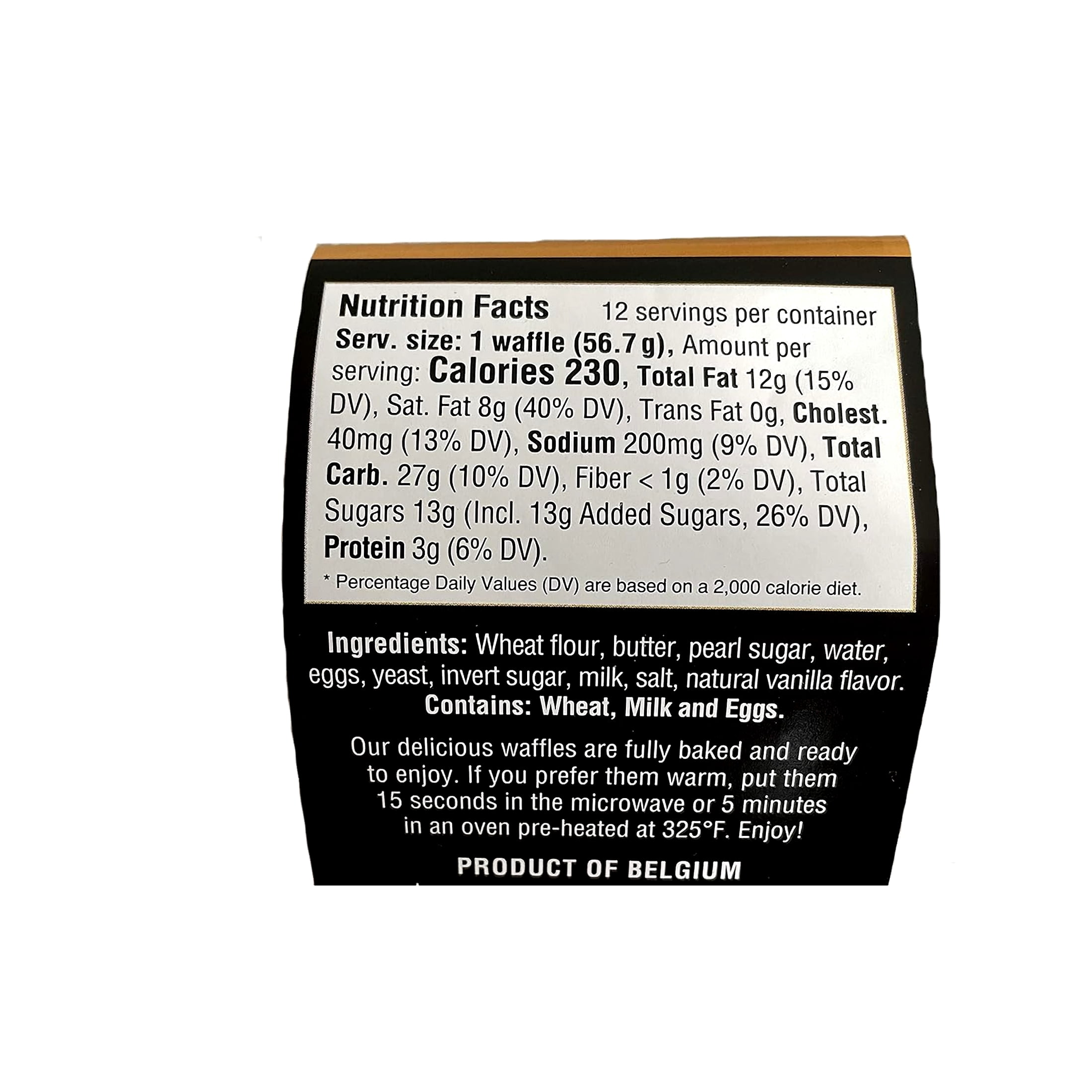 Le Chic Patissier Petite Belgian Waffles, 2.11 Ounce (Pack of 12)