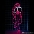 thumbnail image 2 of Glowneon Woman Reading Book Neon Sign, Girl Reading Led Sign, Handmade Line Art Woman Neon Light, 2 of 5