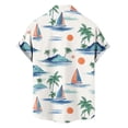 thumbnail image 5 of COSFO Hawaiian Men's Button Down Shirts Short Sleeve Summer Tops Collared with Pocket Loose Fit Tropical Mens Shirts Casual, 5 of 6