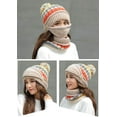 thumbnail image 3 of Sinhoon Womens Beanie Hat Scarf Set Girls for Winter Slouchy Knit Skull Cap Neck Warmer Fleece Lined Pom, 3 of 9