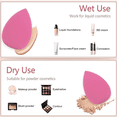thumbnail image 3 of Juego de esponjas de maquillaje Esponjas de maquillaje Difuminadora Esponja de belleza vegana sin látex Esponja de belleza profesional Difuminadora Huevo de maquillaje Mezclador de base Borla de, 3 of 4