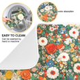 thumbnail image 2 of Yayeee Dish Drying Mat for Kitchen Counter 16"x18" Microfiber Absorbent Pad, Beige Floral Garden, 2 of 7