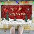 thumbnail image 3 of Custom Christmas Tree Red Truck Door Mat Holiday Rug for Festive Home, 3 of 4