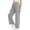 Grey, variant on Girls Baggy Sweatpants Straight Leg Drawstring Athletic Pants Elastic Waist Striped Joggers Loose Soft Stretchy Trousers