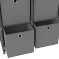 thumbnail image 5 of vidaXL 6-Cube Display Shelf with Boxes Grey 103x30x72.5 cm Fabric, 5 of 5