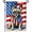 German Shepherd, variant on Patriotic 4th of July Veterans Garden Flag American Flag 12x18 Inch Double Sided Thank You Veterans Small Yard Flag Outdoor Seasonal Decoration Independence Day Memorial Day Yard Decor