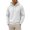 White, variant on Ozmmyan Plus Size Mens Waffle Knit Hooded Long Sleeve Relaxed Fit Casual Pullover Hoodie Fall Winter