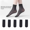 thumbnail image 5 of 10Pairs Womens Sheer Ankle Socks Thin Nylons Socks Stockings Cool Short Socks See Through Silk Socks Hosiery, 5 of 9