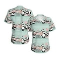 thumbnail image 3 of Yiaed Cute Panda Print Women's T Shirt V-Neck Short Sleeve Shirt Casual Breathable Tee Summer Tops-Small, 3 of 5