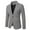 Black, variant on QENGING Men's Suit Jacket Casual Slim Fit Printed One Button Blazer Suit Back Long Sleeves Blazer Jacket for Home Party Outdoor