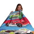thumbnail image 2 of Hot Wheels Epic Fleece Racing Cars Blanket, 2 of 2