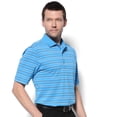 thumbnail image 1 of Monterey Club Men's Liberty Stripe Texture Golf Polo Shirt #1658, 1 of 2