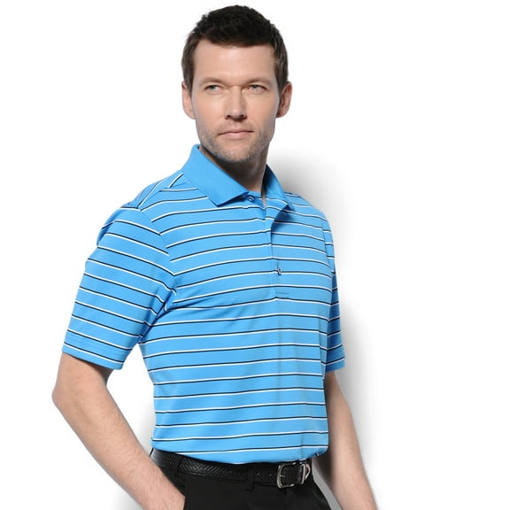 Monterey Club Men's Liberty Stripe Texture Golf Polo Shirt #1658