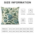 thumbnail image 5 of Creowell  Blue Flower Block Print Pillow Covers Spring Summer Floral Throw Pillow Cases Standard Size Decorative Pillowcases Farmhouse Cushion Case for Bed Couch Sofa Living Room,Multi-Size, 5 of 5