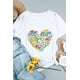 thumbnail image 4 of ABPHQTO Camiseta de manga corta con estampado gráfico de fresa caqui para mujer, 4 of 5