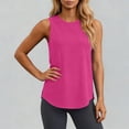 thumbnail image 6 of POUNOO Womens Tank Tops Loose Fit Crew Neck Sleeveless Curved Hem Casual Tops Minimalist Everyday Wear Tees Gift, 6 of 8