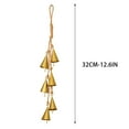 thumbnail image 3 of Bfogop Hanging Metal Bell Cluster with Jute Rope Handmade Rustic Jingle Bells for Wall, Door & Farmhouse Decor Vintage Harmony Bells for Christmas Decor, Indoor Garland Metal Wall Art, 3 of 5