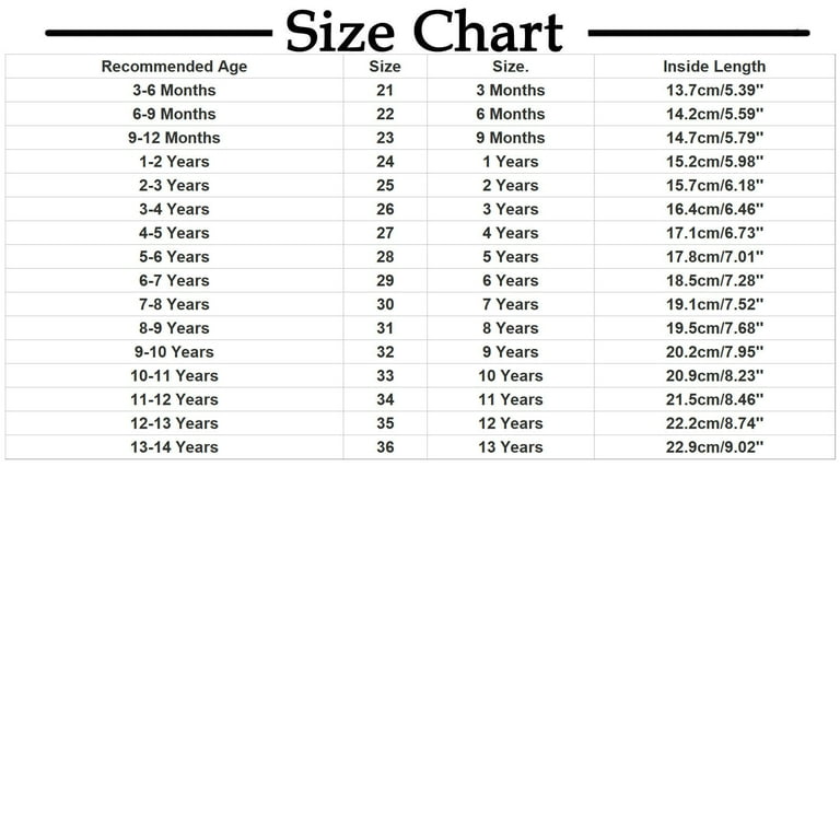 H&m H And M Shoe Size Guide Hm Baby Shoes Inches H And M Kids