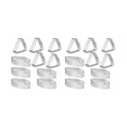 thumbnail image 1 of 20 moldes para pasteles con forma de barco y anillo de acero inoxidable de tres esquinas, herramientas para hornear, anillo perforado para mousse y pasteles, 1 of 5