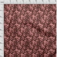 thumbnail image 4 of oneOone Cotton Flex Maroon Fabric Tropical Sewing Material Print Fabric By The Yard 40 Inch Wide, 4 of 5